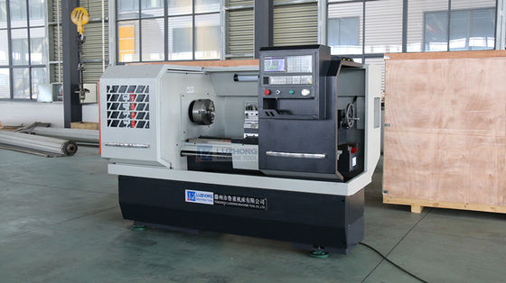 Tipo claro máquina pequena horizontal CK6136 do torno do CNC da máquina Desktop do torno do CNC