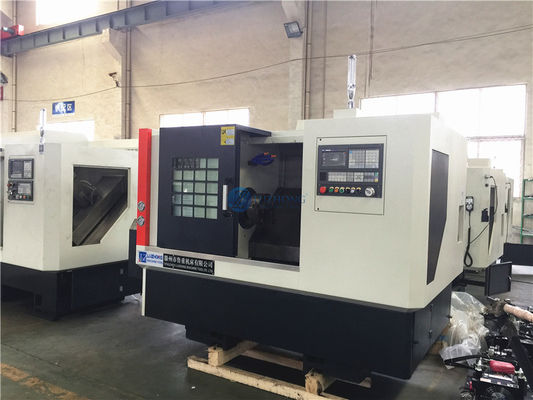 Máquina do torno do Cnc do Cnc SCK46 de Torno com alimentador da barra