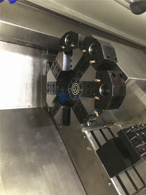 Máquina do torno do Cnc do Cnc SCK46 de Torno com alimentador da barra