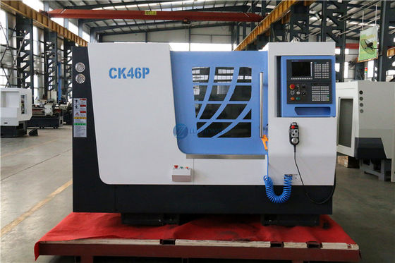 Mini tornos do cnc e torno de trituração da cama da inclinação do CNC de CK46P