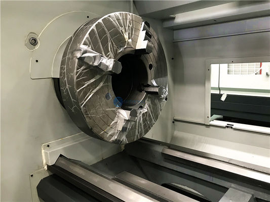 Tubulação do CNC que rosqueia o torno da cama lisa do Cnc do torno QK1319