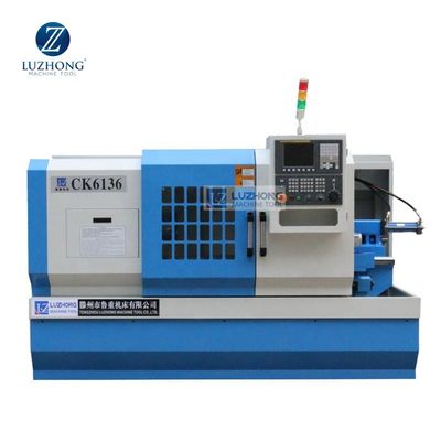 Torno fazendo à máquina de aço inoxidável do torno pequeno do metal do CNC de CK6136D