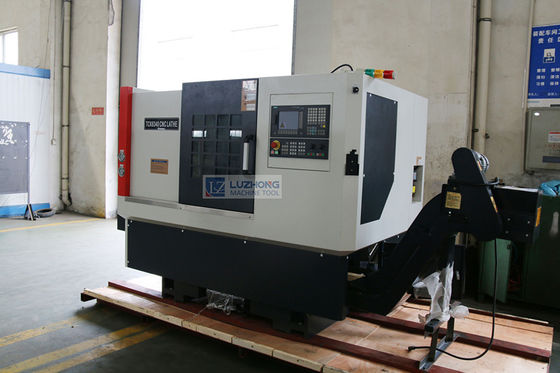 Máquina de gerencio do CNC do centro de torno do CNC da cama da inclinação TCK6350