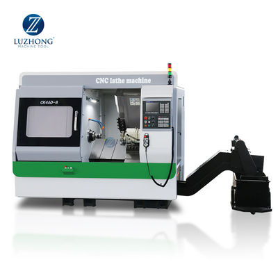Torno do CNC da cama da inclinação da linha central CK46D-8 5 para a venda com linha central de C e as ferramentas de trituração