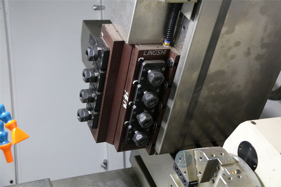Torno do CNC da cama da inclinação da linha central CK46D-8 5 para a venda com linha central de C e as ferramentas de trituração
