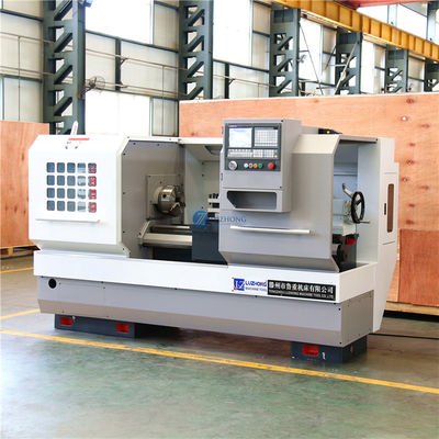 Torno horizontal da roda do Cnc do torno CAK6140/CAK6150/CAK6160 do CNC da cama lisa