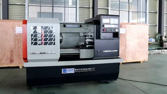 O torno Mini Cnc Lathe For Alloy do metal do CNC CK6140 roda