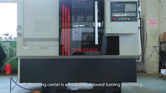 Preço de gerencio da máquina do torno do cnc da cama da inclinação do centro do CNC TCK6350